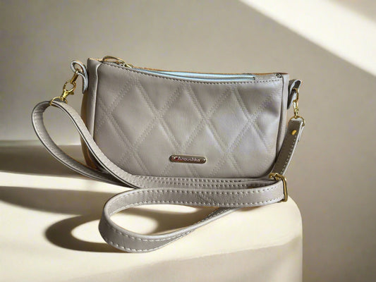 Aries Crossbody Bag (Beige & gold)