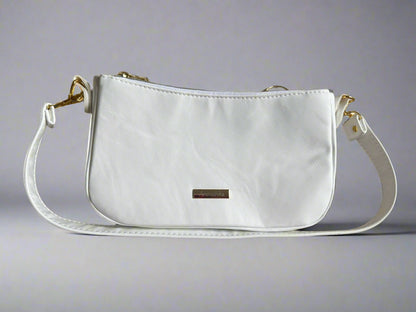 Aries Crossbody Bag (white & gold)