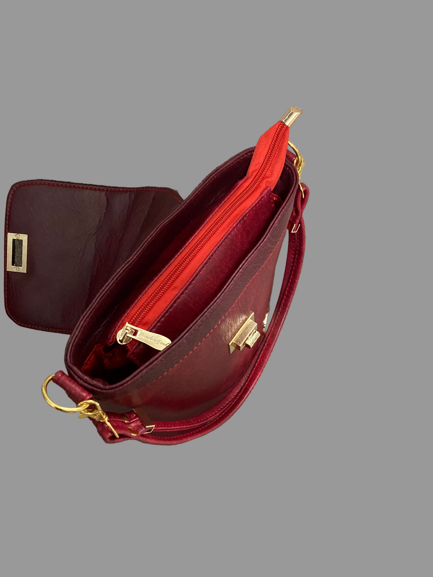 Baby Belle Bucket Bag (Chinese Maroon)