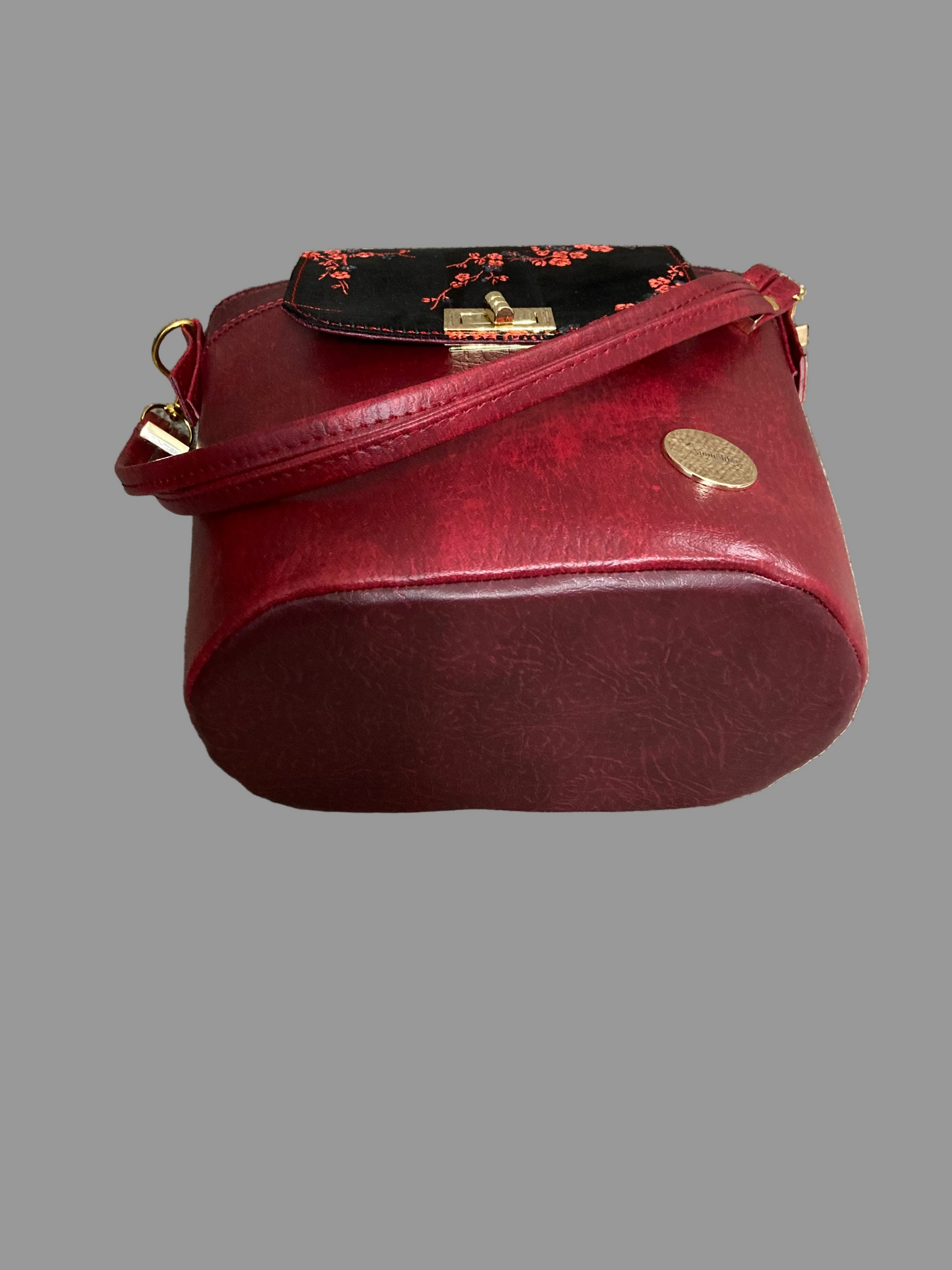 Baby Belle Bucket Bag (Chinese Maroon)