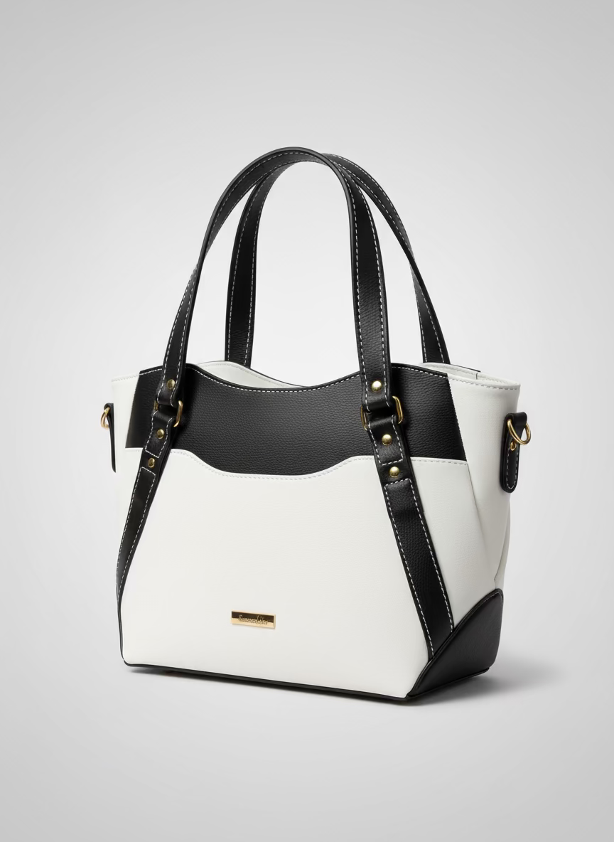 Hireath Handbag (Black & White)