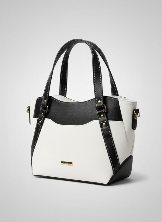 Hireath Handbag (Black & White)