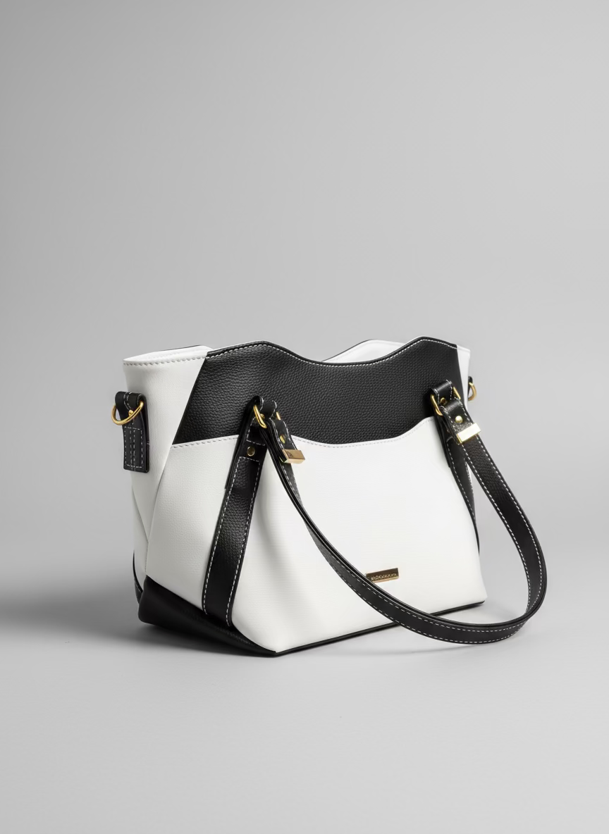 Hireath Handbag (Black & White)