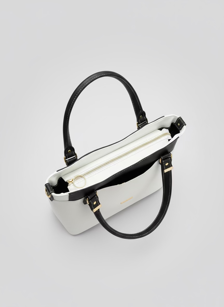 Hireath Handbag (Black & White)