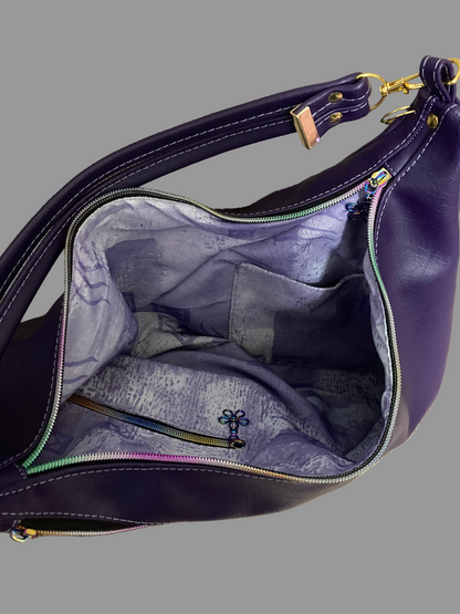 Traudy Triangular Shoulder Bag(Purple)