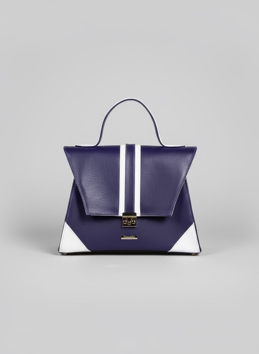 Jasmine Handbag(Purple&White)