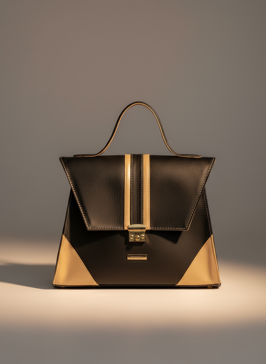 Jasmine Handbag(Black&Gold)