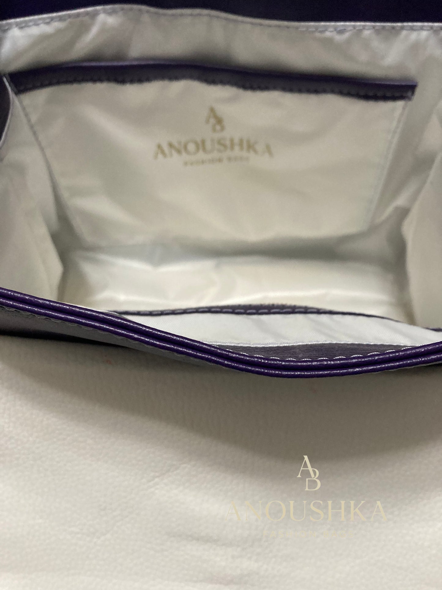 Jasmine Handbag(Purple&White)