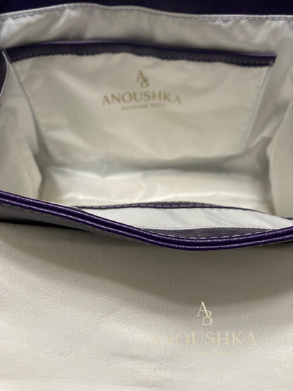 Jasmine Handbag(Purple&White)