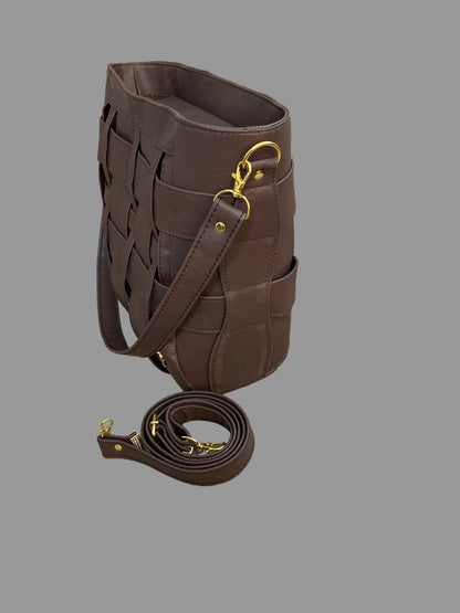 Willow Woven Tote Bag(brown)