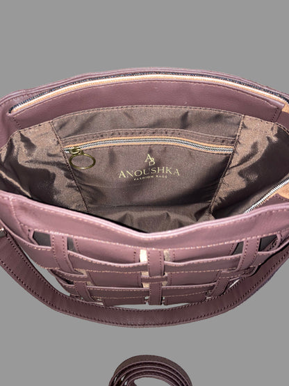 Willow Woven Tote Bag(brown)