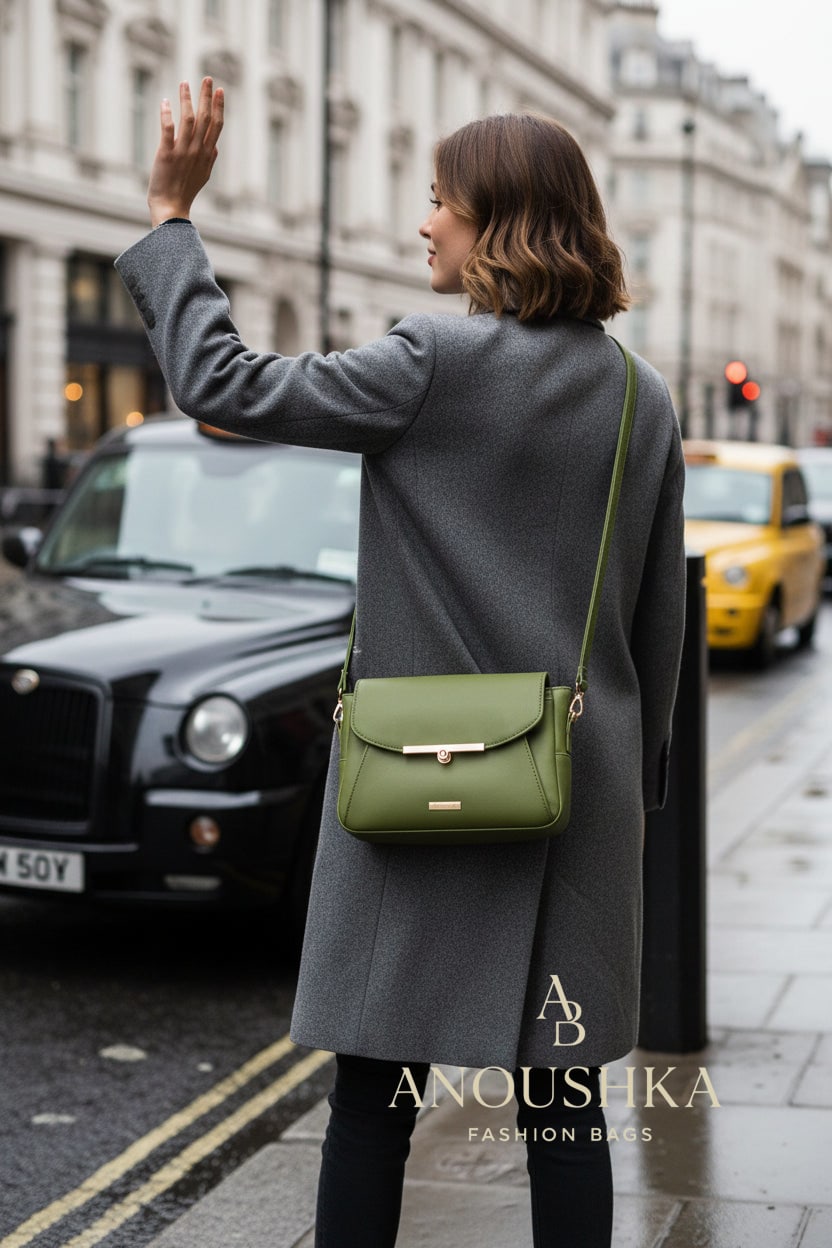 Alyssa Crossbody Bag (Olive Green)