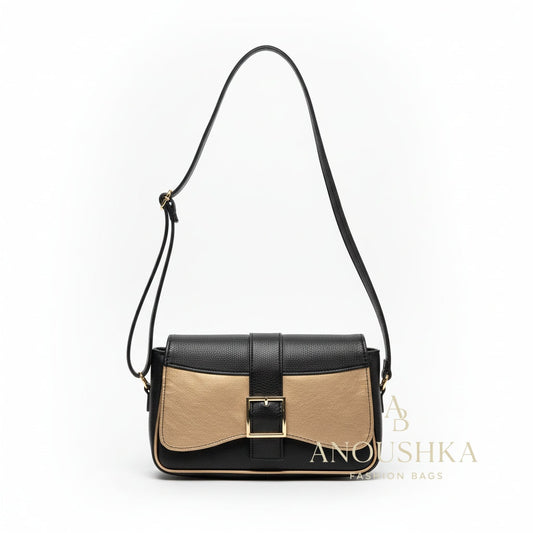 Juanita Crossbody Bag (Black/Gold)