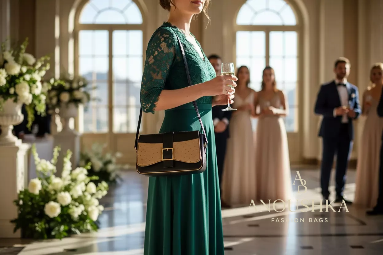 Juanita Crossbody Bag (Black/Gold)