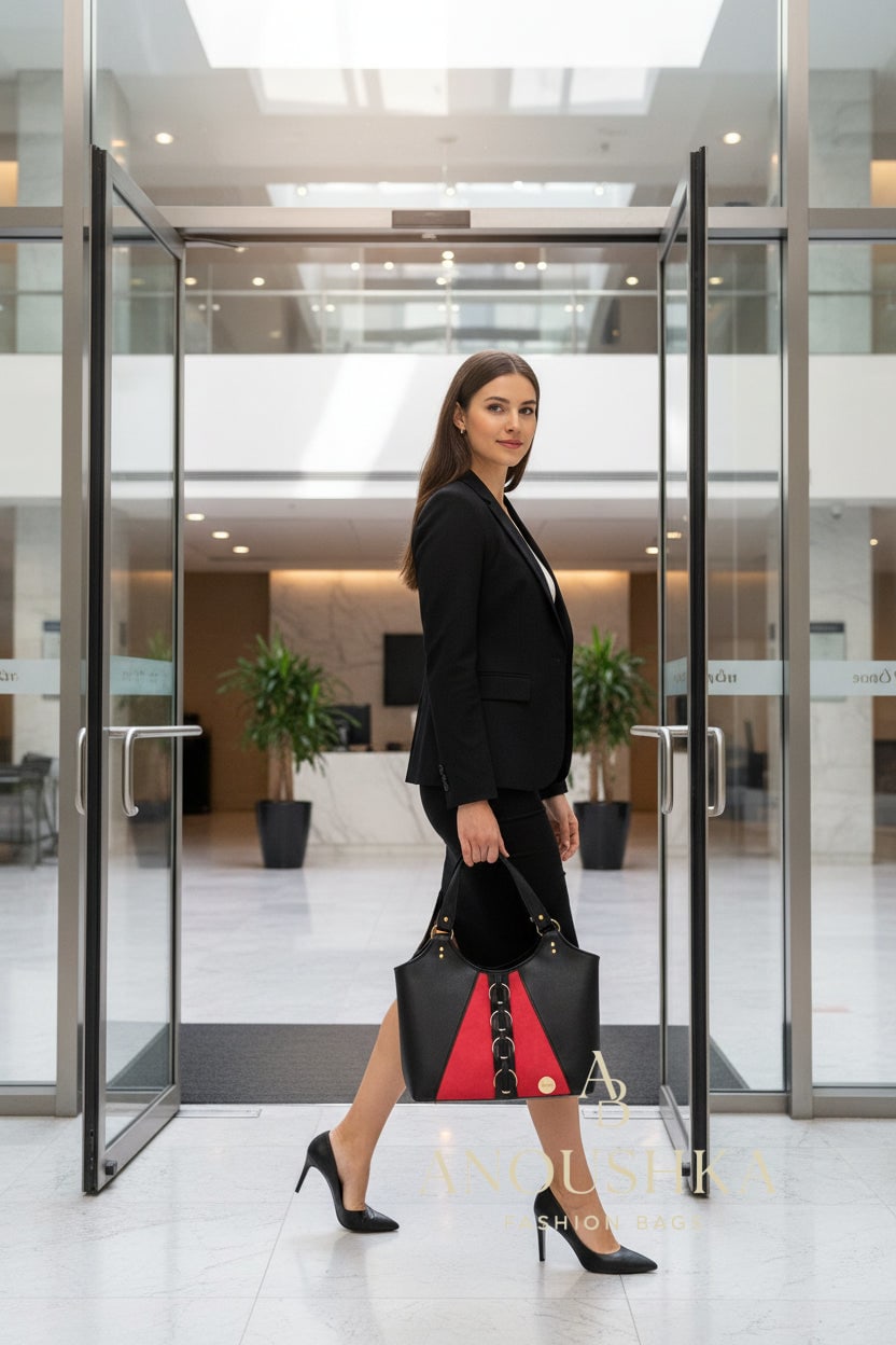 Talise feminine Tote Bag(Red)