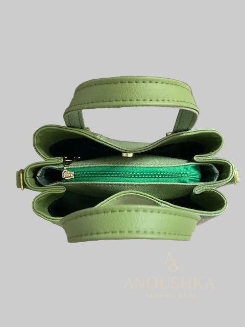 Soraya Divider Handbag(Green)