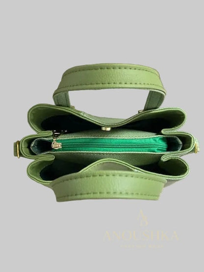 Soraya Divider Handbag(Green)