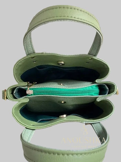 Soraya Divider Handbag(Green)