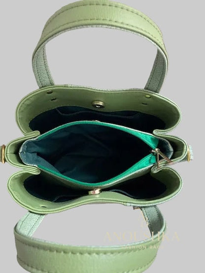 Soraya Divider Handbag(Green)