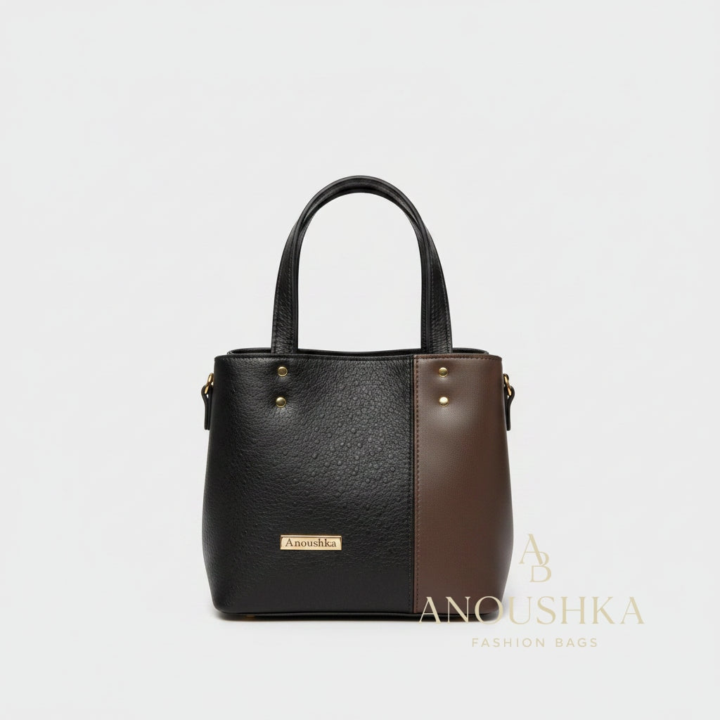 Soraya Divider Handbag(Brown)