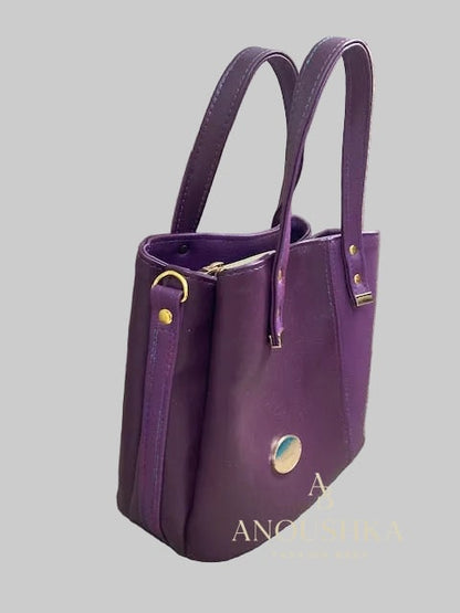 Soraya Divider Handbag(Purple)