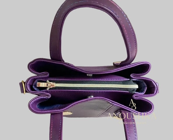 Soraya Divider Handbag(Purple)