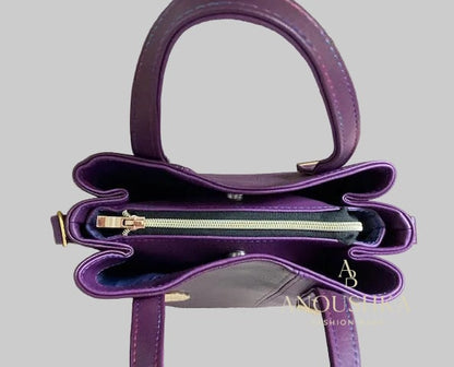 Soraya Divider Handbag(Purple)