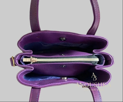 Soraya Divider Handbag(Purple)