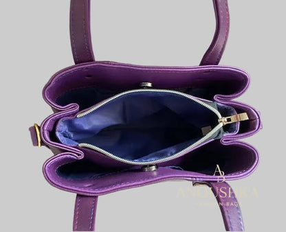 Soraya Divider Handbag(Purple)