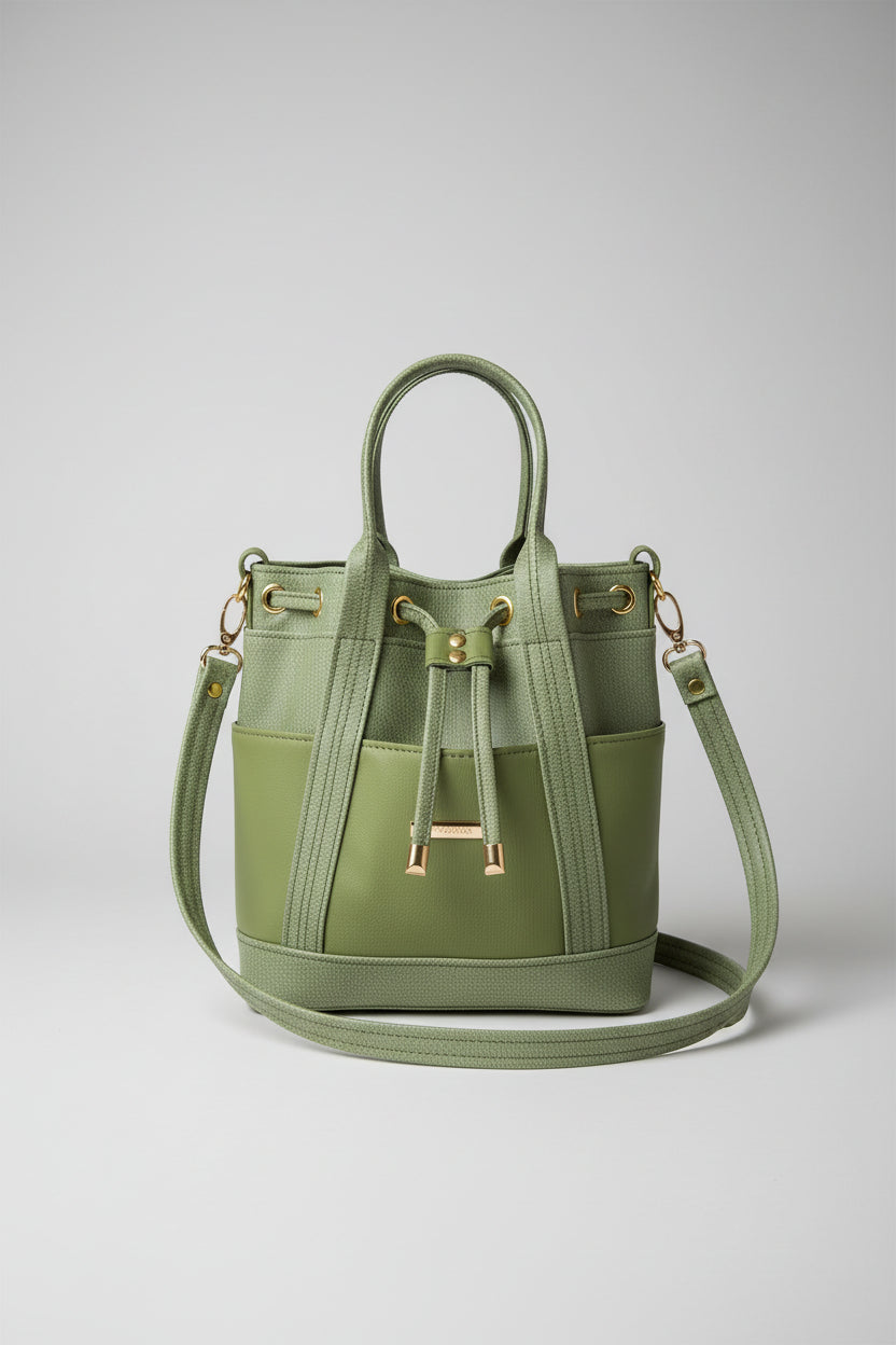 MARZIA Bucket Bag (Green)