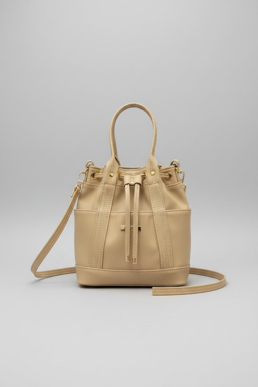 MARZIA Bucket Bag (Beige)