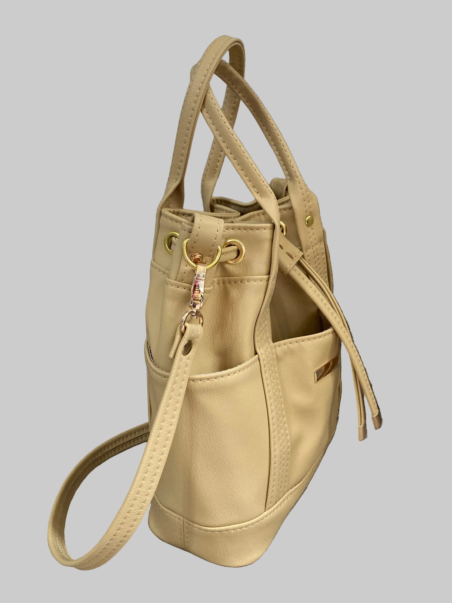 MARZIA Bucket Bag (Beige)