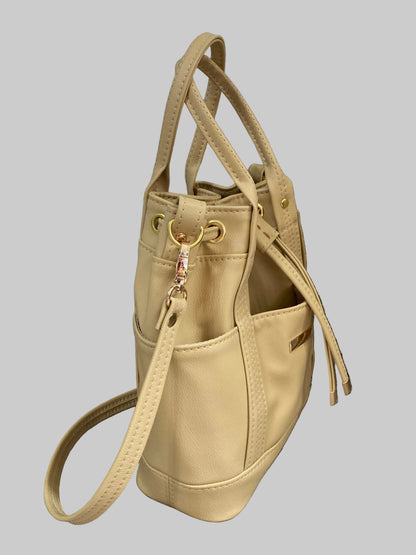 MARZIA Bucket Bag (Beige)
