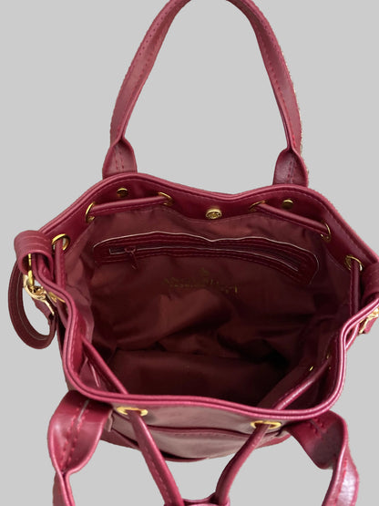 MARZIA Bucket Bag (Maroon)