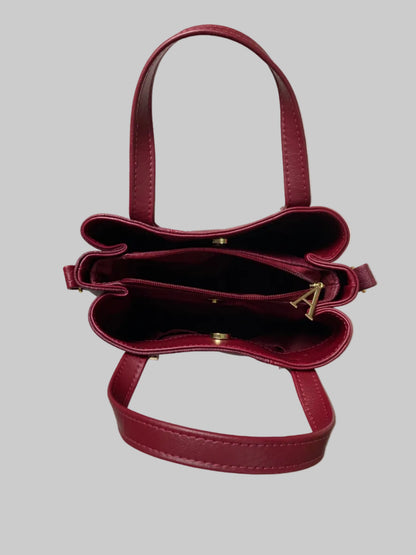 Soraya Divider Handbag (Red)