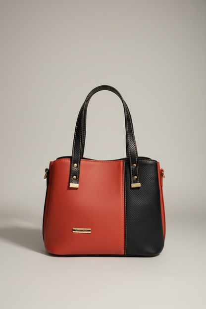 Soraya Divider Handbag (orange/Black)