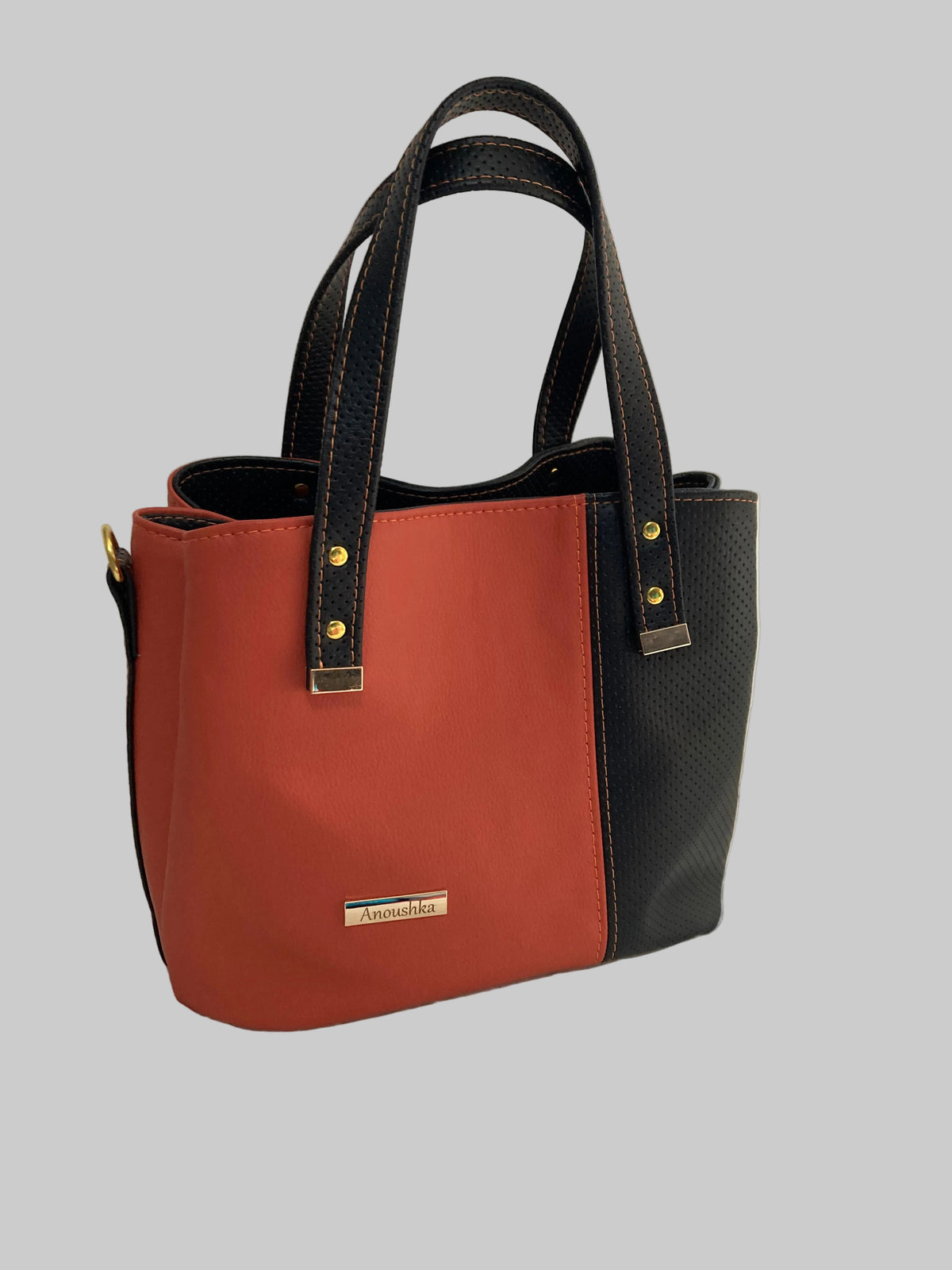 Soraya Divider Handbag (orange/Black)