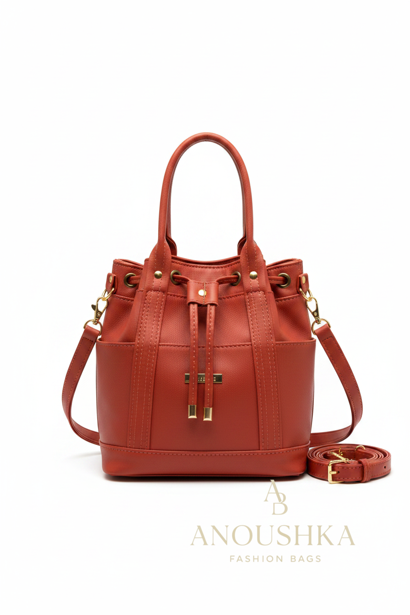 MARZIA Bucket Bag (Orange)