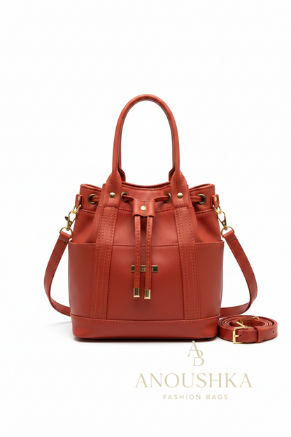 MARZIA Bucket Bag (Orange)