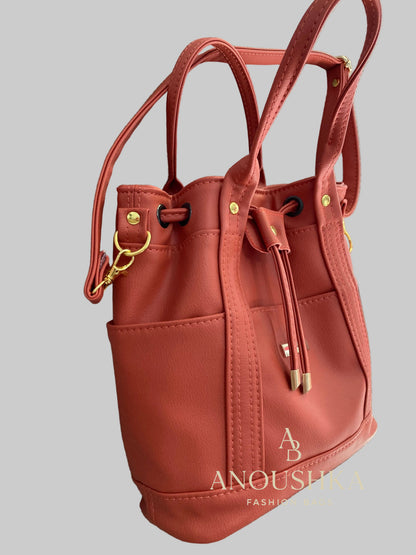 MARZIA Bucket Bag (Orange)