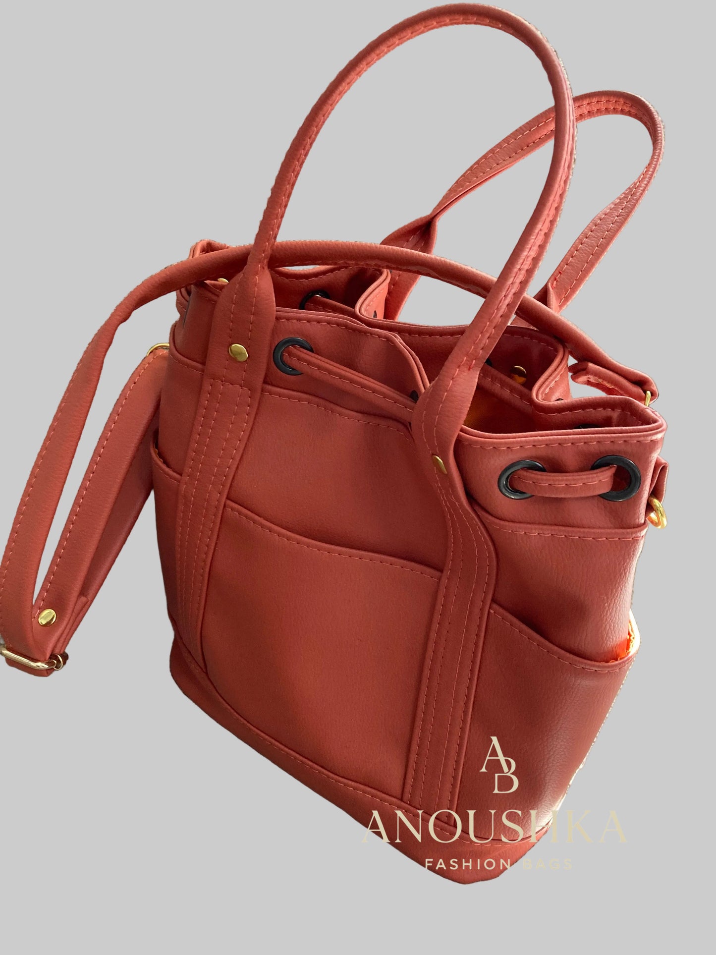 MARZIA Bucket Bag (Orange)