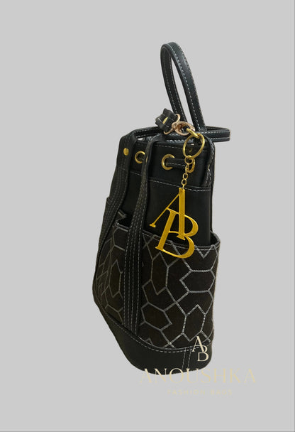 MARZIA Bucket Bag (Black&White)