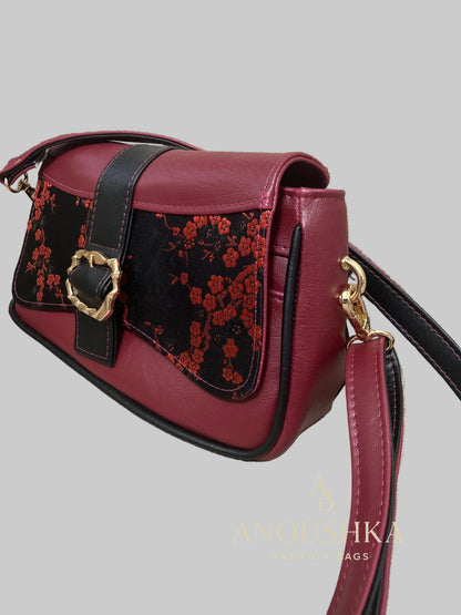 Juanita Crossbody Bag (Red/Floral)
