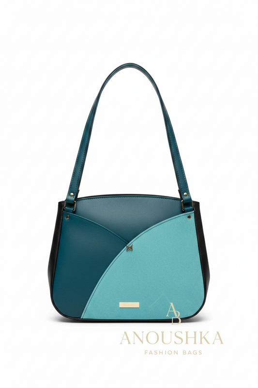 Reverdie Shoulder Bag (Teal/Black)