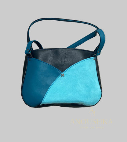 Reverdie Shoulder Bag (Teal/Black)