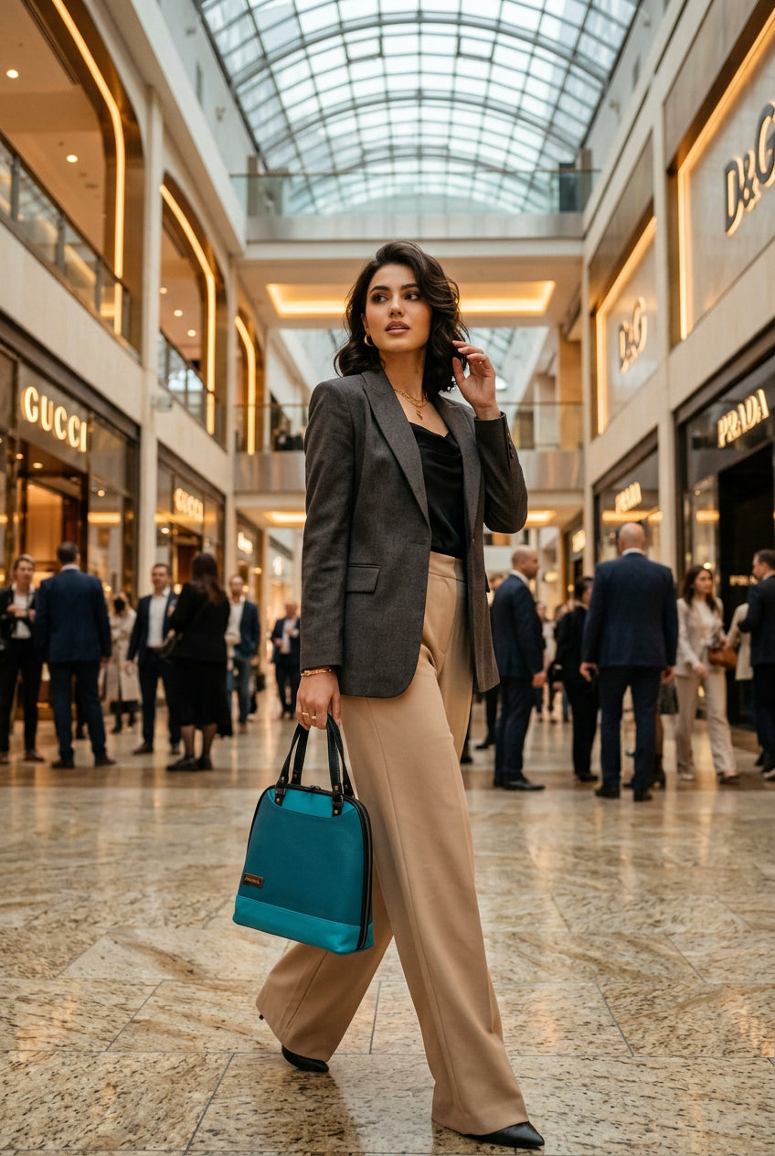 Cora Convertible Bag  (Teal)