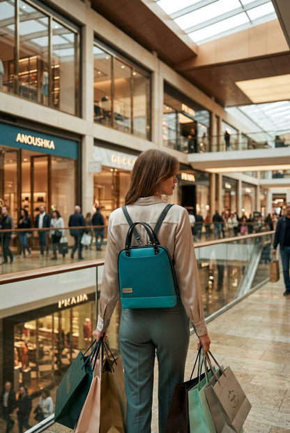 Cora Convertible Bag  (Teal)