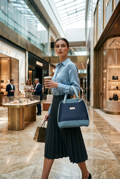 Cora Convertible Bag (Blue)