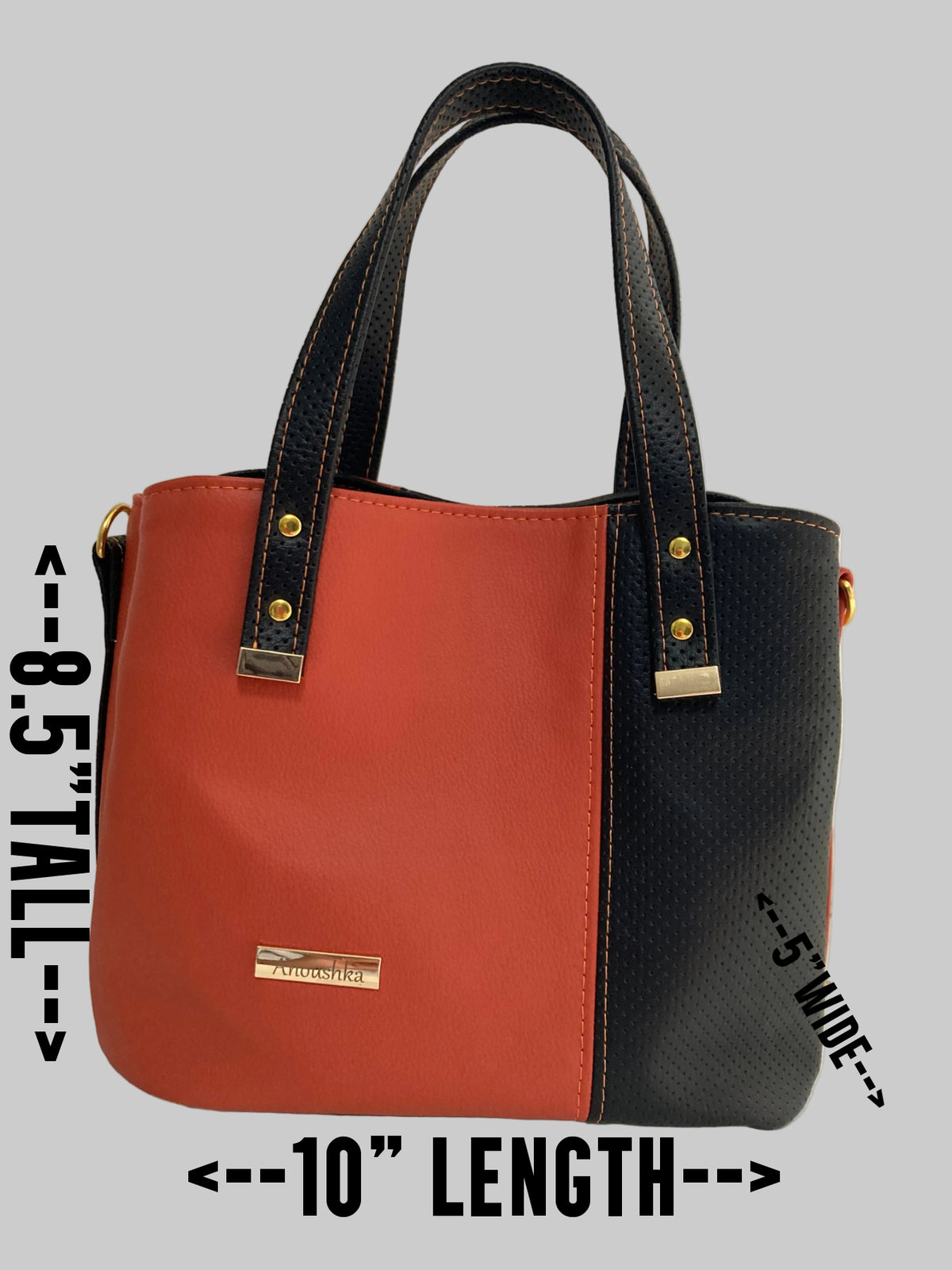 Soraya Divider Handbag (orange/Black)