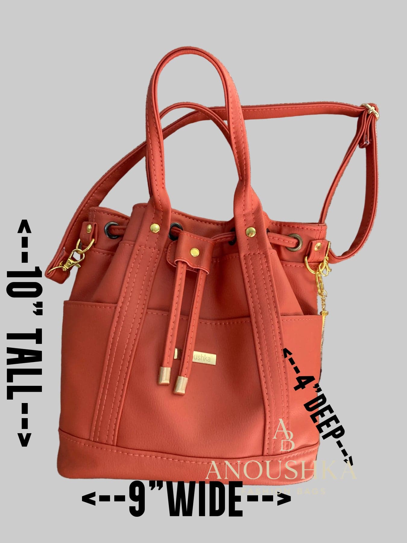 MARZIA Bucket Bag (Orange)